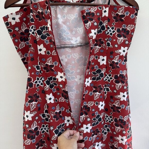 Beach Dress Y2K Hawaiian Vintage Medium - Picture 6 of 8